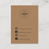 ボホユニークベリーボタン貫通表示かわいい 名刺 (裏面)