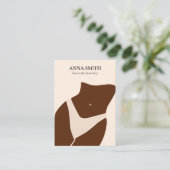 ボホユニークベリーボタン貫通表示かわいい 名刺 (スタンド正面)