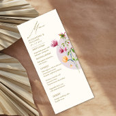 ボホユニーク春ワイルドフラワーお洒落結婚ズ メニュー