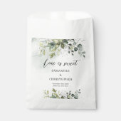 ボホユーカリの緑の枝の金ゴールドのきらめき フェイバーバッグ (正面)