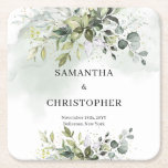 ボホユーカリの緑の葉リース金ゴールド スクエアペーパーコースター<br><div class="desc">結婚式に個人のtouchを付け加えることの重要性を理解し、すべての詳細を特別なものにする。Boho eucalyptus緑の葉リース金ゴールドラウンド紙コースター魅力的はエレガント、に自然インスパイア美しいのお祝いを加えて結婚、任意の装飾に追加された。その複雑なデザインと黄金のアクセントで、これらのコースター保護は、あなたのテーブルだけでなく、イベントの全体的な美意識を高める。小さな詳細でも、思い出に残る絵のような雰囲気を作り出す上で大きな違いを生み出す結婚ことを思い出させる。</div>