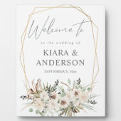 ボホユーカリプスパームベージュフローラウェルカムプラーク フォトプラーク (正面)