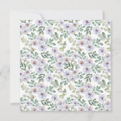 ボホユーカリプタス&フローラグリーンブライダルシャワー 招待状 (裏面)