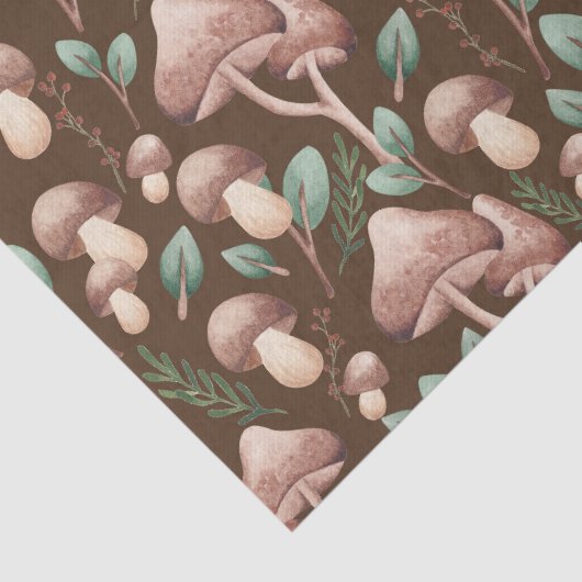 ボホユーカリプトゥスフォレストマッシュルームダークブラウン 薄葉紙 (詳細)