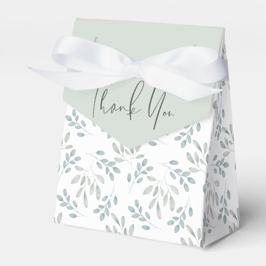 ボホユーカリ模様ほこりっぽいブルー結婚ズ フェイバーボックス (正面サイド)