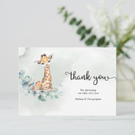 ボホユーカリ緑リースベビーキリン エンクロージャーカード