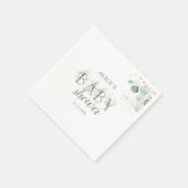 ボホユーカリ葉スベイビーシャワー スタンダードカクテルナプキン (角)