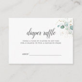 ボホユーカリ葉パイバシャワーおむつラッフル エンクロージャーカード (正面)