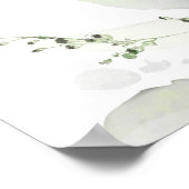 ボホユーカリ葉金ゴールドリハーサル歓迎サイン ポスター (角)