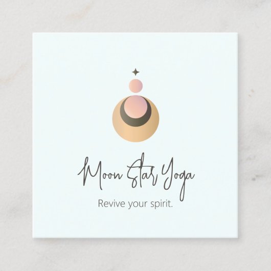 ボホヨガエネルギーヒーラーシテリア スクエア名刺 (正面)