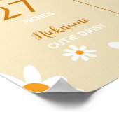 ボホライトデイジー1st誕生日パーティーマイルストーンサイン ポスター (角)