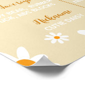 ボホライトデイジー1st誕生日パーティーマイルストーンサイン ポスター (角)