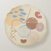 ボホラウンドピロー自然- & よくはしゃぐ ラウンドクッション (裏面)