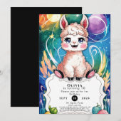 ボホラカラフルマ誕生日 招待状 (正面/裏面)