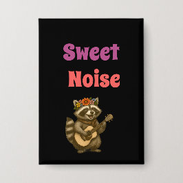 ボホラクーンフローラクラウン音楽愛好家 缶バッジ