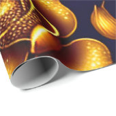 ボホラグジュアリーモダン金ゴールドバラコレクション ラッピングペーパー (ロールコーナー)