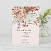 ボホラストテラコッタドライファンフラワーズ婚約 招待状 (スタンド正面)