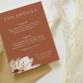 ボホラストテラコッタ結婚ズ詳細 エンクロージャーカード