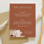 ボホラストテラコッタ結婚ズ詳細 エンクロージャーカード