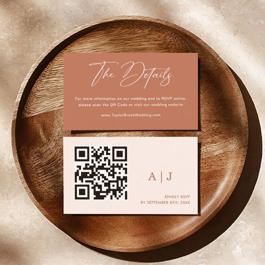 ボホラストテラコッタ詳細結婚ズ エンクロージャーカード