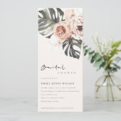 ボホラストフローラモンステラ葉ブライダルシャワーイン 招待状 (スタンド正面)