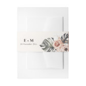 ボホラストモンスターピーニーフローラの水の色結婚の 招待状ベリーバンド (正面例)