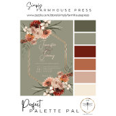 ボホラスト&ニュートラルセージグリーン秋フローラ 招待状