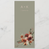 ボホラスト&ニュートラル秋フローラセージグリーンスクリプト メニュー (裏面)