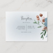 ボホラスト&ブルーフローラホワイト披露宴 エンクロージャーカード (正面)