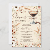 ボホラブイズブルーイングエスプレッソブライダルシャワー 招待状 (正面)