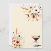 ボホラブイズブルーイングエスプレッソブライダルシャワー 招待状 (裏面)