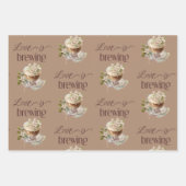 ボホラブイズブルーイングフローラブライダルシャワーブランチ ラッピングペーパーシート (正面2)