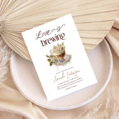 ボホラブイズブルーイングフローラブライダルシャワーブランチ 招待状