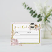 ボホラブイズブルーイングブライダルシャワーレシピカード 招待状 (スタンド正面)