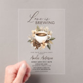 ボホラブイズブルーイングブライダルシャワー アクリル招待状 (インサイチュ (ポータブル))