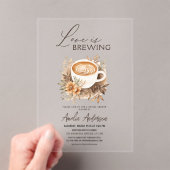 ボホラブイズブルーイングブライダルシャワー アクリル招待状 (インサイチュ (ポータブル))