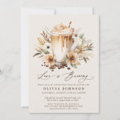 ボホラブイズブルーイングブライダルシャワー 招待状 (正面)