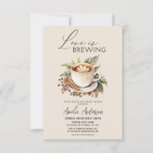 ボホラブイズブルーイングブライダルシャワー 招待状 (正面)