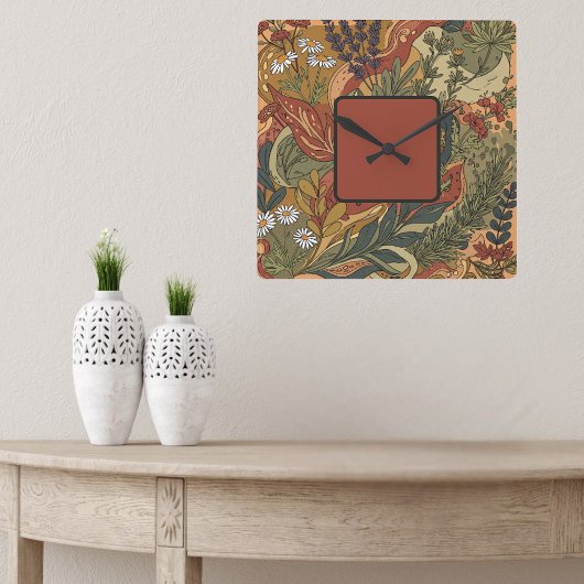 ボホラプソディ スクエア壁時計