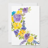 ボホラベンダーイエローフローラ母の日 招待状 (裏面)