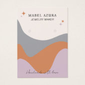 ボホラベンダーグレージュエリーメーカーQrロゴイヤリング (正面)