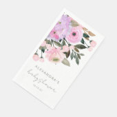 ボホラベンダーピンクフローラ水彩赤ちゃんシャワー (コーナー)