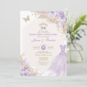 ボホラベンダーフローラツインズボーイガールキンセアニラ 招待状 (スタンド正面)