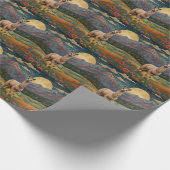 ボホラマエレガントアルパカヴィンテージ景観 ラッピングペーパー (角)