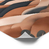 ボホランドスケープムーンテラコッタポスター ポスター (角)