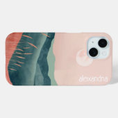 ボホランドスケープ抽象芸術山の名前 Case-Mate iPhoneケース (裏面 (横))