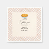 ボホリトルかわいこちゃんパイ感謝祭ベイビーシャワー スタンダードカクテルナプキン (正面)