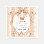 ボホリトルかわいこちゃんパイ感謝祭ベイビーシャワー スタンダードカクテルナプキン (正面)