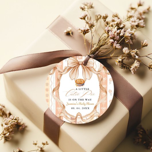 ボホリトルかわいこちゃんパイ感謝祭ベイビーシャワー フェイバータグ