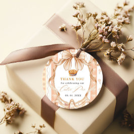 ボホリトルかわいこちゃんパイ感謝祭ベイビーシャワー フェイバータグ